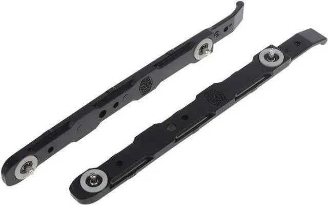 Alt view image 4 of 6 - 4 Pack Chassis Hard Drive Mounting Plastic Rails Black