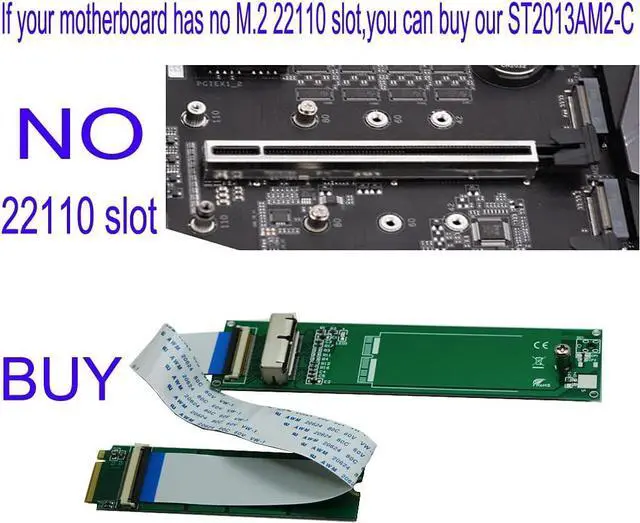 Main image of M.2 NGFF 28Pin SSD Adapter, for Read SSD from MacBook 2013-2015 Year in M-Key Slot (Only Fit in Desktop,Height 10mms,NOT fit in Laptop or External USB Case)