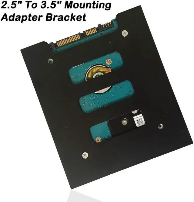 Alt view image 2 of 7 - 4 Pack SSD Mounting Bracket Kit 2.5 to 3.5 Drive Bay Metal Mounting Bracket Adapter Hard Drive Holder with 10 Assorted Colors Reusable Cord Organizer
