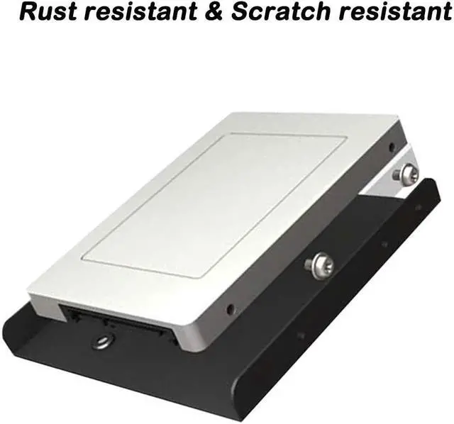 Alt view image 5 of 7 - 4 Pack SSD Mounting Bracket Kit 2.5 to 3.5 Drive Bay Metal Mounting Bracket Adapter Hard Drive Holder with 10 Assorted Colors Reusable Cord Organizer