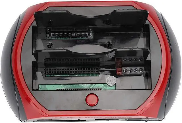 Alt view image 6 of 7 - 2.5/3.5 inch Dual SATA IDE HDD Types, One Key Backup, Support 480Mbs Transmission Speed Docking Station Hard Disk Drive Dock, USB 2.0 Hub