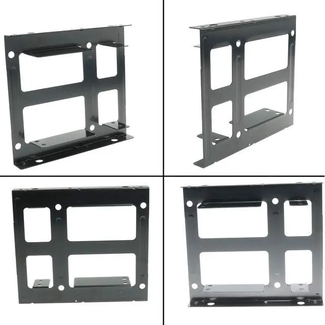 Alt view image 5 of 5 - 2PCS 2.5 inch to 3.5 inch HDD and SSD Dual Converter Bracket Converts 2.5inch Notebook Hard Drive to 3.5inch Desktop Hard Drive Bay Mounting Bracket Adapter