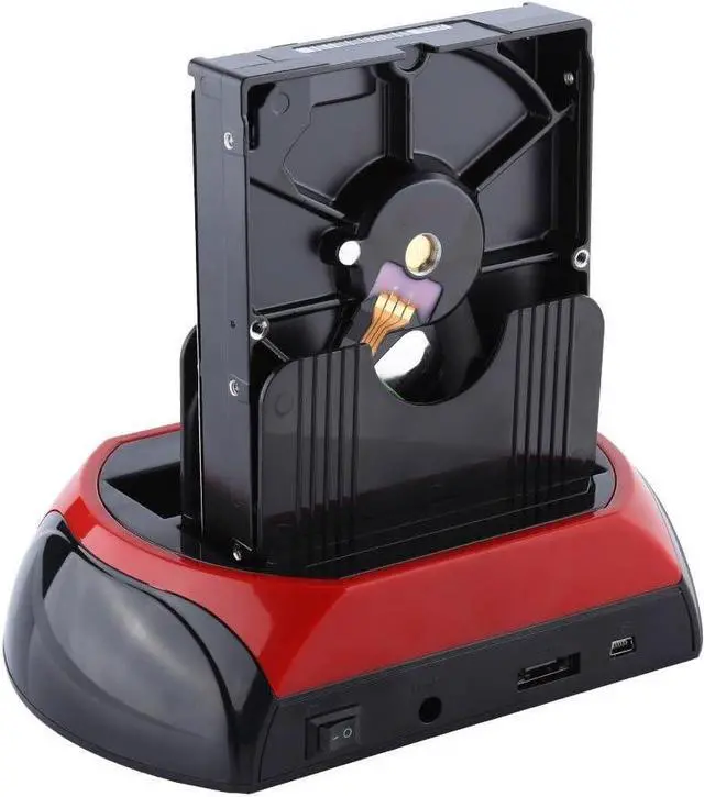 Alt view image 6 of 7 - 2.5"/3.5" Hard Disc Base Dual SATA IDE HDD Docking Station USB 2.0 Hub