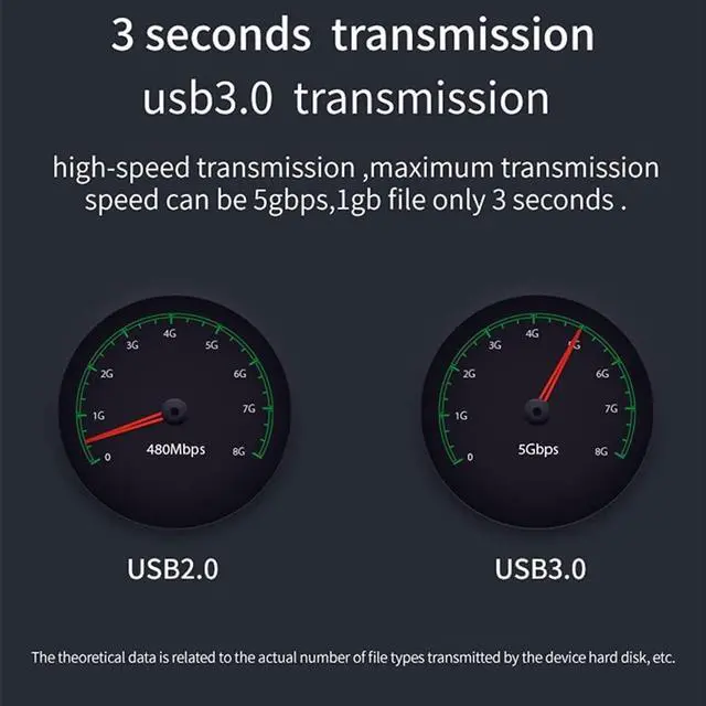 Alt view image 4 of 6 - ZLXDP Aluminum 2.5"/3.5" Compatible 5GBPS HDD SSD External Case Enclosure Hard Drive HDD Docking Station USB 3.0 HDD Box