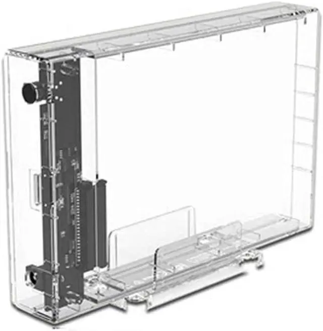 Main image of WUDILU Transparent 3.5 HDD Enclosure for 2.5/3.5'' SSD HDD Box Hard Disk Case SATA to USB3.0 HDD Docking Station Support 16TB