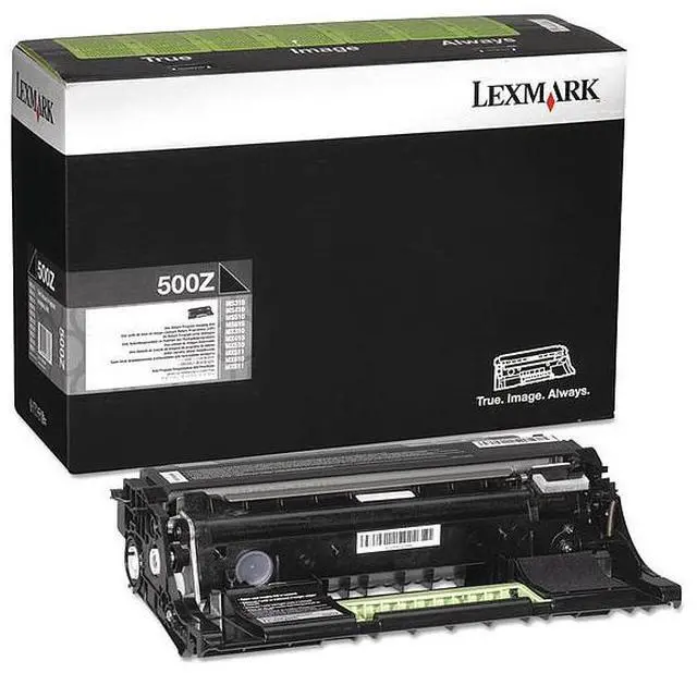 Alt view image 10 of 20 - Lexmark 50F0Z00 Lexmark 500Z Black Return Program Imaging Unit - 60000 Page Black - 1 Pack - OEM