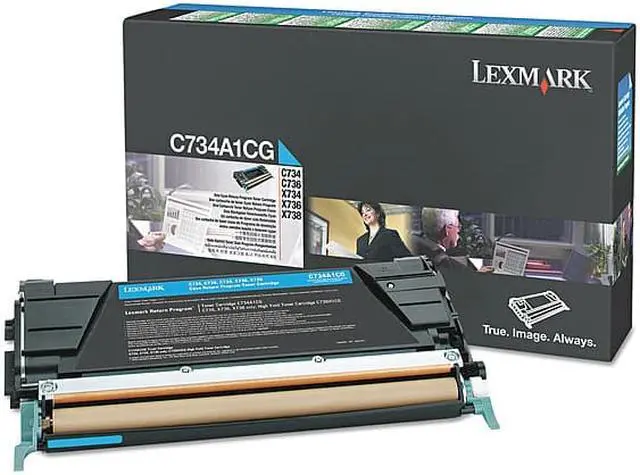 Alt view image 7 of 18 - Lexmark X748H1CG High-Yield Toner 10000 Page-Yield Cyan