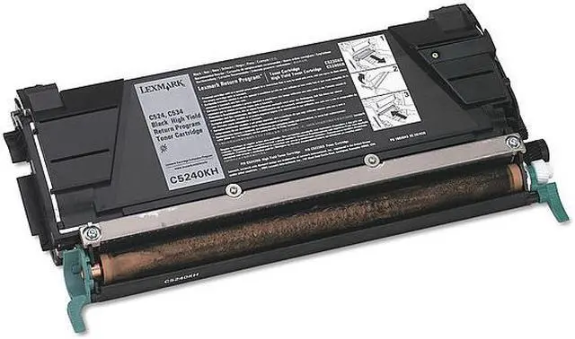 Alt view image 9 of 20 - Lexmark C5240KH High Yield Return Program Black Toner Cartridge for C524, C534