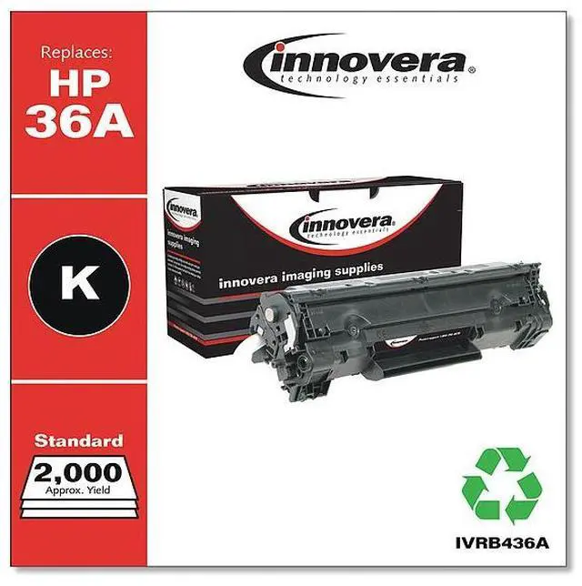 Alt view image 7 of 18 - Innovera Compatible Black Toner Cartridge (Alternative for HP 36A/CB436A)