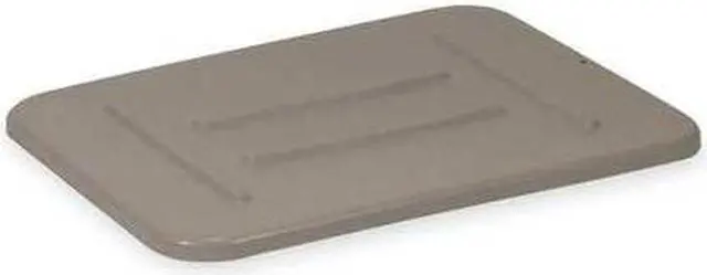 Alt view image 3 of 4 - RUBBERMAID COMMERCIAL FG364800GRAY Bus/Utility Box Lid, Gray, Plastic