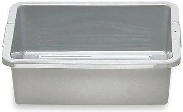 Alt view image 2 of 3 - RUBBERMAID COMMERCIAL FG334900GRAY Nestable Storage Container, 4.6 gal, 20 in L