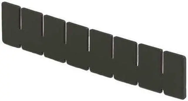 Alt view image 2 of 2 - LEWISBINS DV1025 XL Plastic Divider, Black, 9 5/8 in L, 2 in H