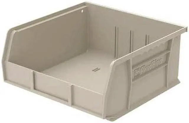 Alt view image 3 of 8 - AKRO-MILS 30235STONE Hang & Stack Storage Bin, 11 in W x 10-7/8 in L x 5 in H,