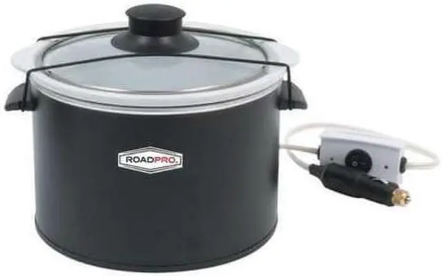 Alt view image 8 of 13 - 12-Volt 1.5 Quart Slow Cooker  Black
