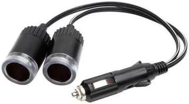 Alt view image 5 of 8 - MobileSpec MS223BL 12-Volt Blue Glow 2-Socket Power Adapter