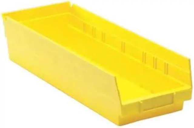 Alt view image 2 of 6 - QUANTUM STORAGE SYSTEMS QSB104YL Yellow Shelf Bin, 17-7/8"L x 6-5/8"W x 4"H