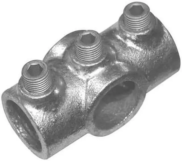 Main image of ZORO SELECT 30LX05 Structural Pipe Fitting, Cross, Cast Iron, 2 in Pipe Size,