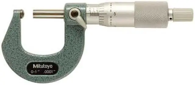 Alt view image 3 of 3 - MITUTOYO 115-153 Spherical Anvil Micrometer,0-1"