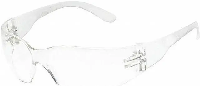 Main image of CONDOR 1FYX6 Safety Glasses, Wraparound Clear Polycarbonate Lens,