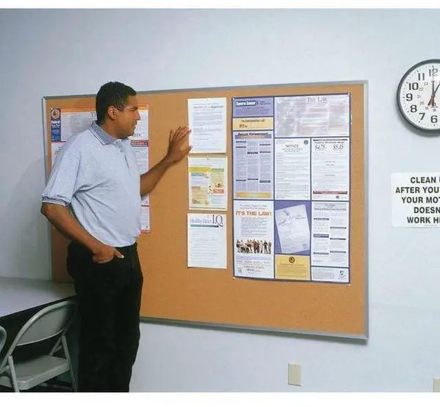 Alt view image 9 of 19 - GHENT 1318-1 Cork Bulletin Board 18"H x 24"W