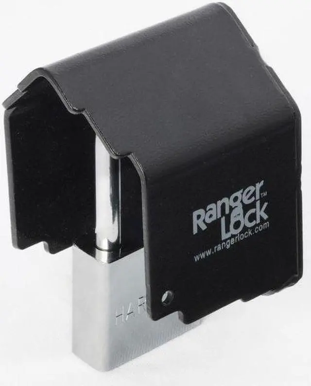 Alt view image 4 of 6 - Ranger Lock RGEX-0L Extended Lock Guard with 2 inch Lock for tractor trailer doo