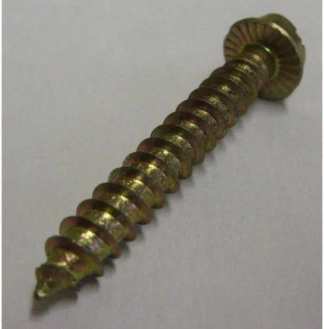 Alt view image 5 of 5 - ZORO SELECT 14312HS Masonry Screw w/Bit,1/4x3 1/2 In,PK100