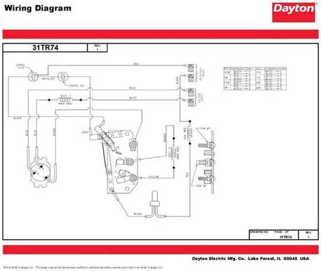 Alt view image 6 of 6 - DAYTON 31TR74 Capacitor-Start/Run General Purpose Motor, 3/4 hp HP,