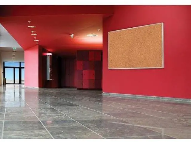 Alt view image 10 of 18 - Ghent AK45 Aluminum-Frame Natural Corkboard - 60.5" x 48.5" - Tan Surface, Satin Aluminum Frame