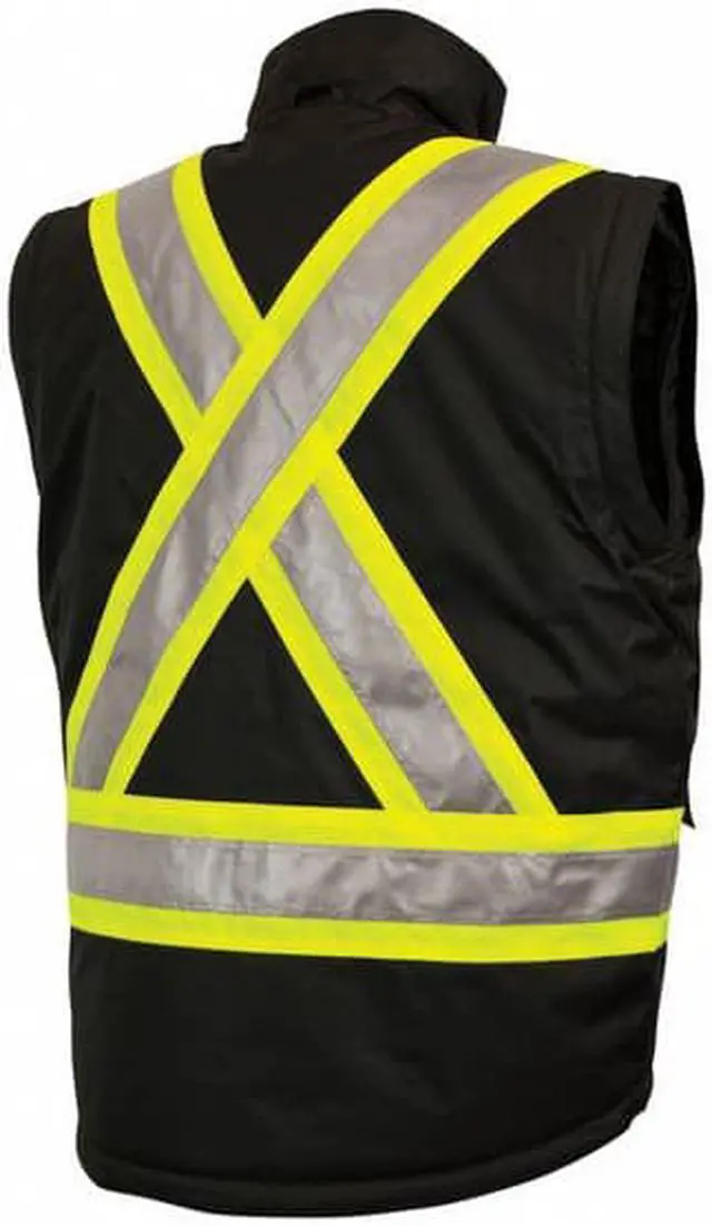 Alt view image 7 of 7 - TOUGH DUCK S42641 Men's Hi-Vis 5-in-1 Safety Jacket, 300D Poly Oxford with PU