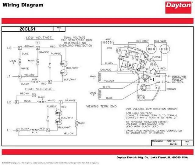 Alt view image 2 of 5 - DAYTON 103813.00 Capacitor-Start/Run General Purpose Motor, 1/3 hp HP,