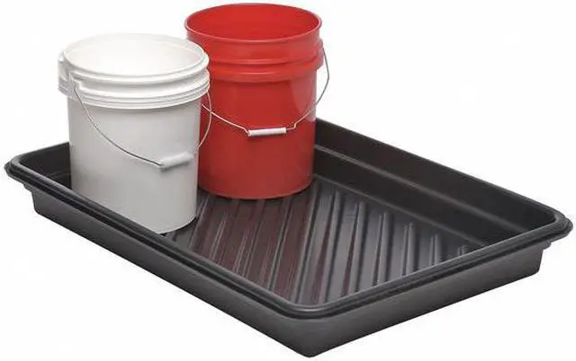 Alt view image 3 of 5 - ULTRATECH 1034 Spill Tray, 18 Gallon Spill Capacity, Polyethylene, 36 in L x 24