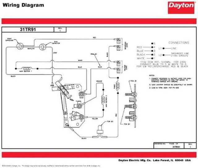 Alt view image 6 of 6 - DAYTON 119167.00 Capacitor-Start/Run General Purpose Motor, 1 hp HP,