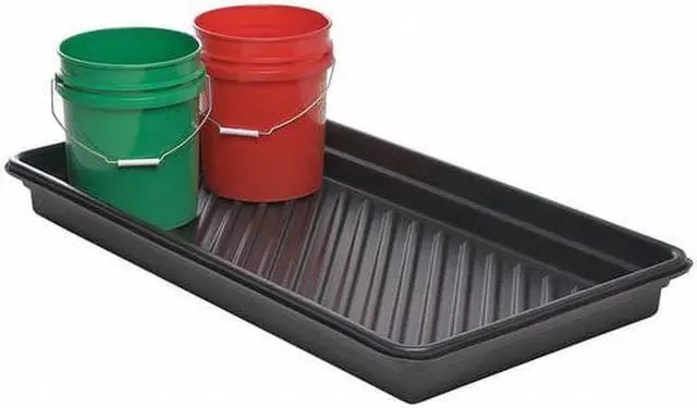 Alt view image 4 of 5 - ULTRATECH 1032 Spill Tray, 24 Gallon Spill Capacity, Polyethylene, 48 in L x 24