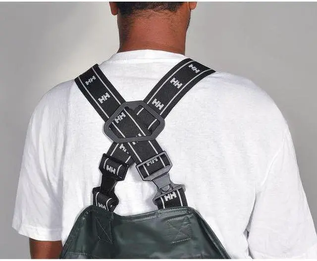 Alt view image 3 of 4 - HELLY HANSEN 70500_490-L Rain Bib Overall, Cotton/PVC, 32 in Inseam, 36 in to