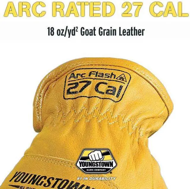 Alt view image 4 of 6 - YOUNGSTOWN GLOVE CO. 12-3265-60-XXL Arc Flash Gloves,2XL,Tan,Slip On,PR