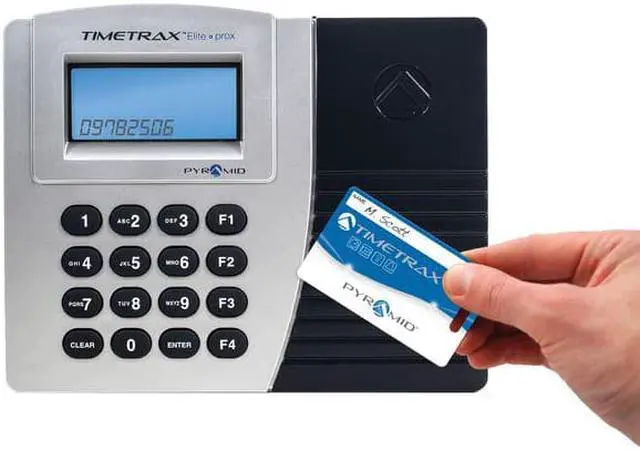 Alt view image 9 of 13 - Pyramid Time Systems Trax Elite TTPROXEK Automated Proximity Time Clock System, Includes Software Download, Windows Compatible, Made in USA, Black, No Touch Employee Punch In