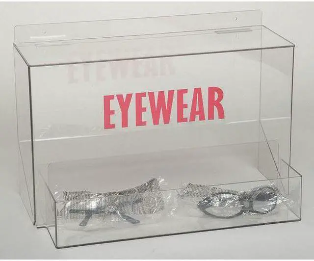Alt view image 3 of 3 - ZORO SELECT 3TCA6 Saf Glss Hldr,Case,Clr,Wall Mtg