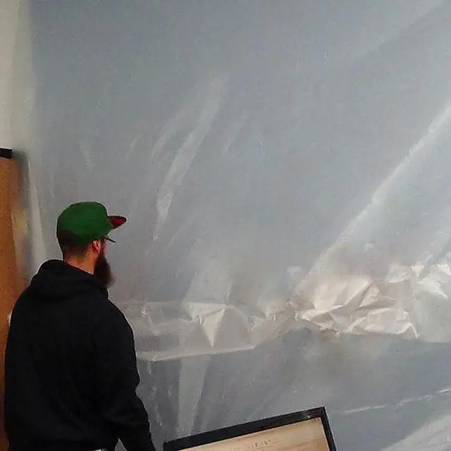 Alt view image 5 of 8 - AMERICOVER RWC10 Static Film,Painters Tape Edge,10x100 ft