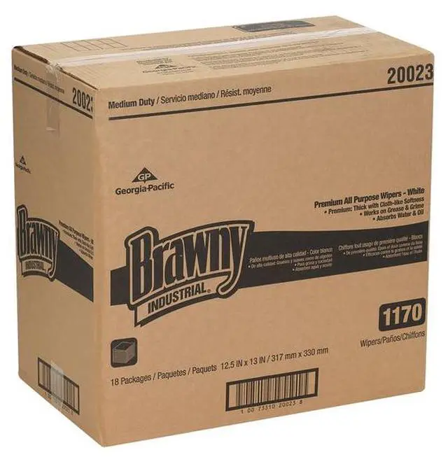 Alt view image 4 of 9 - GEORGIA-PACIFIC 20023 Disposable Wipes, 13" x 12-1/2", 18 Pack, 65 Sheets/ Pack