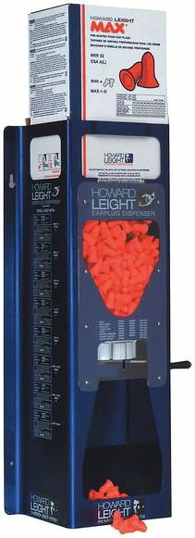 Alt view image 9 of 16 - Howard Leight by Honeywell MAX-1 D Single-Use Earplugs Cordless 33NRR Coral LS 500 Refill HOWMAX1D