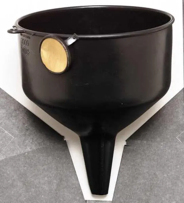 Alt view image 3 of 3 - Polyethylene,144 oz.,10",9",1-1/16" FUNNEL KING 90090