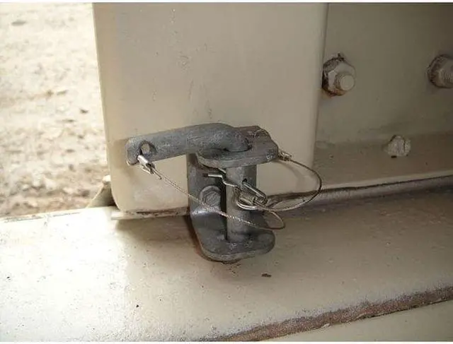 Alt view image 3 of 3 - Locking pin secures inside of door