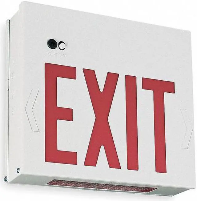Alt view image 2 of 2 - LITHONIA LIGHTING LXNY W 3 R EL ACUITY LITHONIA Steel LED Exit Sign with