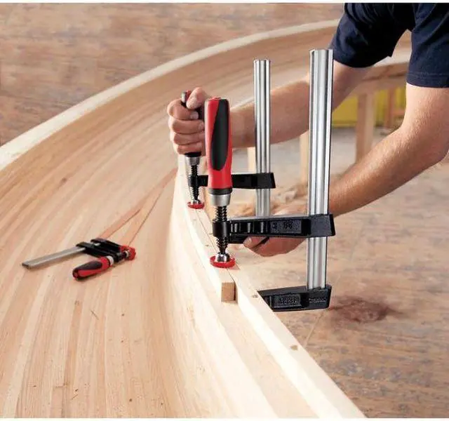 Alt view image 3 of 3 - Bessey TG4.024+2K 0-24" Light Duty TGK Malleable Cast Bar Clamp with 2K Handle