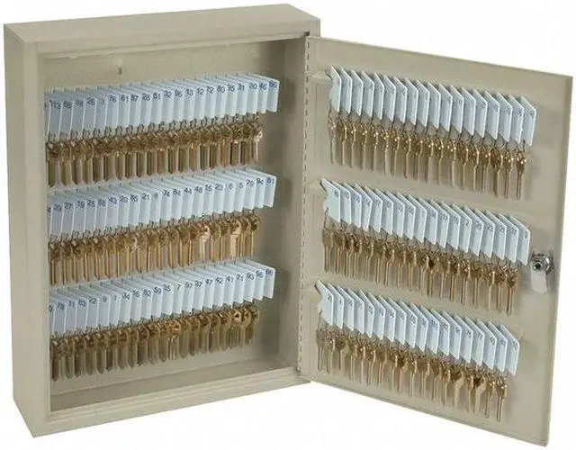 Alt view image 2 of 2 - ZORO SELECT 2NET5 Key Control Cabinet, Steel, Beige, 120 Key Capacity