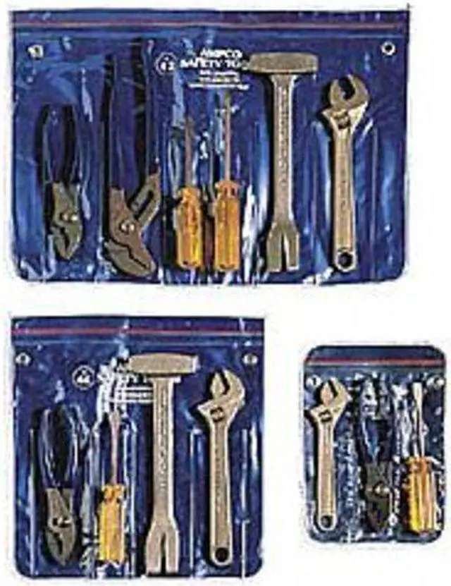 Alt view image 3 of 3 - AMPCO M-46 Hazmat Nonsparking Tool Set,4 pc.