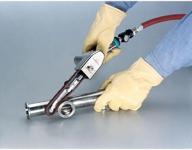 Alt view image 7 of 7 - DYNABRADE 40352 Air Belt Sander,Light,0.4 HP,1/2 x 18 In