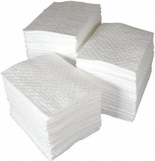 Alt view image 6 of 6 - BRADY SPC500 Sorbent Pad, 20 gal, 15 in x 19 in, Oil, White, Polypropylene