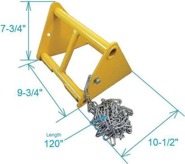 Alt view image 2 of 3 - ZORO SELECT 1GUL3 Wheel Chock,9 3/4 In W x 7 3/4 In H