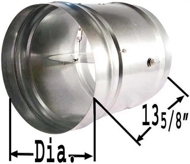 Alt view image 2 of 4 - Round Fire Damper, 165 Deg F, 13-5/8 In. D